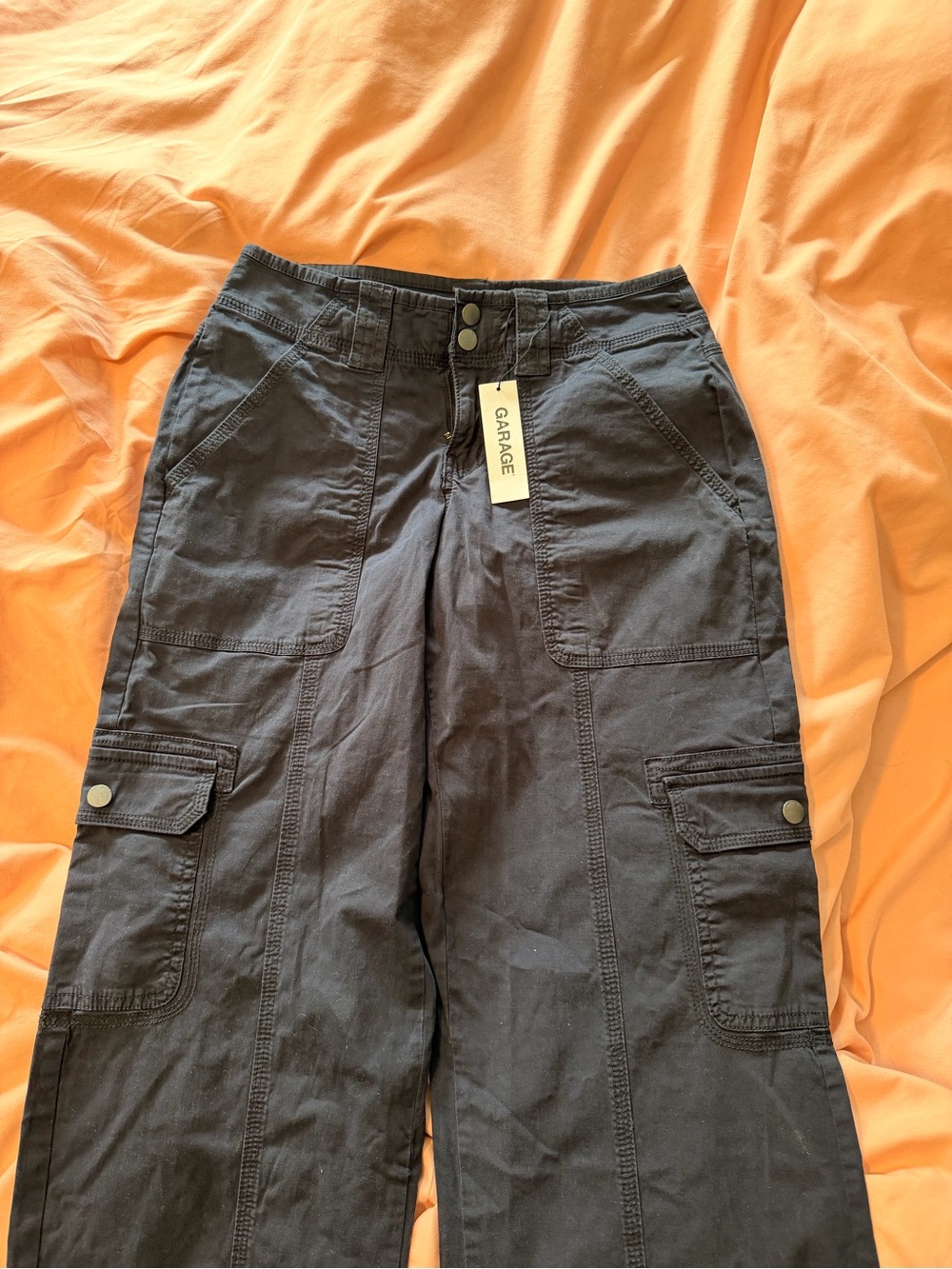 Garage Cleo Navy Cargo Pants - Picture 2 of 8